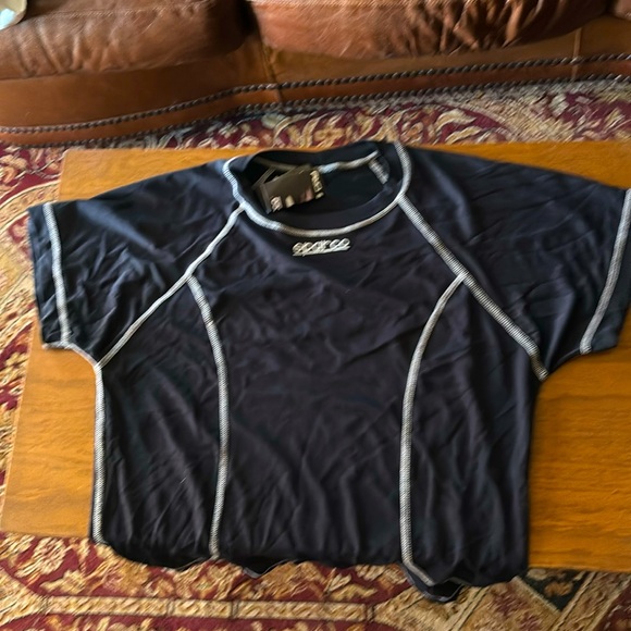 NWT. Sparco moisture wicking black Tees - Picture 1 of 6
